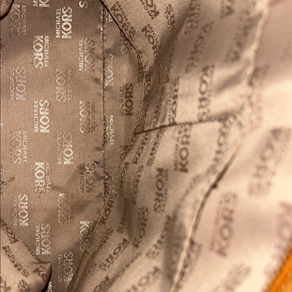 Michael Kors Brown Paisley Tote with Scarf Accent - Picture 15 of 16